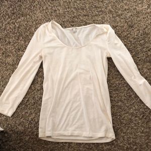 White soft long sleeve